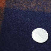粗纺针织染色格子布服装面料
