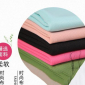 厂家直销针织提花超薄玉米格春夏时尚女装连衣裙套装裤子童装面料