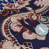 印花系列面料 全涤针织印花服装面料 现货