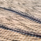 36sT/R段彩纱3*3罗纹布 男女装时尚针织花式纱线风格米样