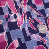 烫金涤氨混纺服装面料