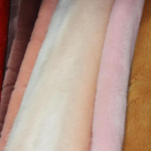 仿毛面料 涤纶针织染色服装面料