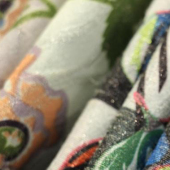 全涤印花梭织服装面料
