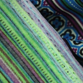 印花涤纶布 全涤针织印花服装面料 现货