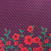 涤棉印花面料 梭织印花服装面料 现货