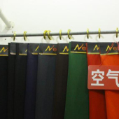 空气层全涤针织染色服装面料