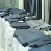 全涤西装面料梭织染色布