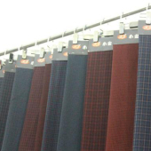 色织格子面料 涤梭织染色服装面料 现货