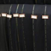 高档毛料西服面料 毛涤梭织染色西服制服服装面料 现货