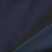 精品男装面料 25%W15%R8%C52%P针织染色服装面料现货