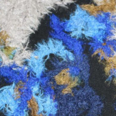 梦幻绣面料 全涤绣花染色服装面料 现货