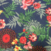 双层棉印花全涤针织服装用布
