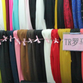 罗马布面料 涤氨针织染色服装面料 现货