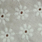 全棉绣花面料 梭织染色服装面料 现货