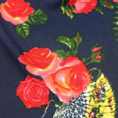 蚂蚁布印花全涤针织服装用布
