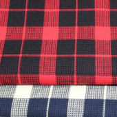 TR格子布面料 梭织染色服装面料 现货