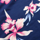 四面弹印花全涤针织服装用布