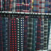 TR格子布 梭织服装染色面料