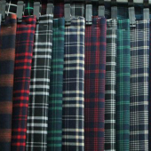 TR格子布 梭织服装染色面料