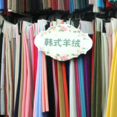 涤毛 韩式羊绒 梭织染色服装面料