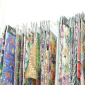 全涤印花梭织服装面料