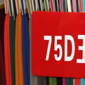 全涤75D玉米格梭织染色服装面料厂家直销