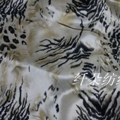 无捻色丁印花布