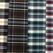 现货 50s全棉色织格子 衬衫/休闲服面料