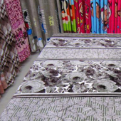 水貂绒 全涤印花面料 床上用品布