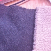 双色双面阳离子摇粒绒