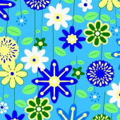 全棉40*40多色花朵布
