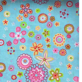 全棉40*40多色组合花朵布