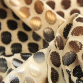 小椭圆针织布烫金