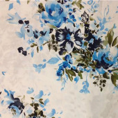 2014年新款弹力府绸40*40+40D映山红花型印花服装服饰面料