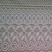 牛奶丝水溶绣花面料蕾丝刺绣花边面料GS14027