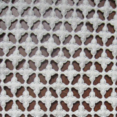 全棉水溶绣花面料蕾丝刺绣花边面料PS13401