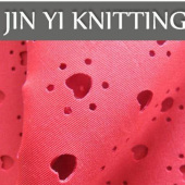 全涤空气层冲孔 激光割花工艺 针织镂空面料 柯桥厂家直销