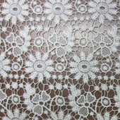 涤线水溶绣花面料蕾丝刺绣花边面料PS14062A