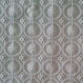 全棉巴厘纱绣花面料镂空刺绣花边面料蕾丝NM494