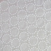 全棉巴厘纱绣花面料镂空刺绣花边面料蕾丝NM01257