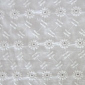 全棉巴厘纱绣花面料镂空刺绣花边面料蕾丝NM01277