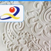 来料加工 3D服装压花针织面料 欧式麻沙发布料3D宽--24