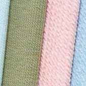 春夏季蛇仔条条纹针织面料 天然彩纱非染色婴儿童装休闲服用布