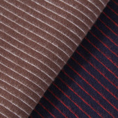 奥代尔弹力汗布蚀毛 羊绒横条彩条针织面料 休闲服童装婴儿面料