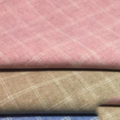 现货供应21S全棉涤棉色织格子面料衬衫布服装面料