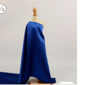 订做仿真丝弹力色丁面料 雪纺面料 颜色亮丽 晚礼服布