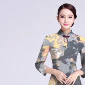现货复合提花数码印花 气质女装连衣裙面料