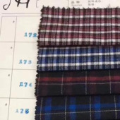 色织格子布cvc男士衬衫面料