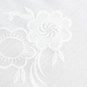 涤棉梭织雪纺绣花布 春夏裙子/衬衫 漂白 可染色
