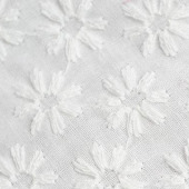 全棉梭织绣花布 春夏裙子/衬衫 可染色厂家直销